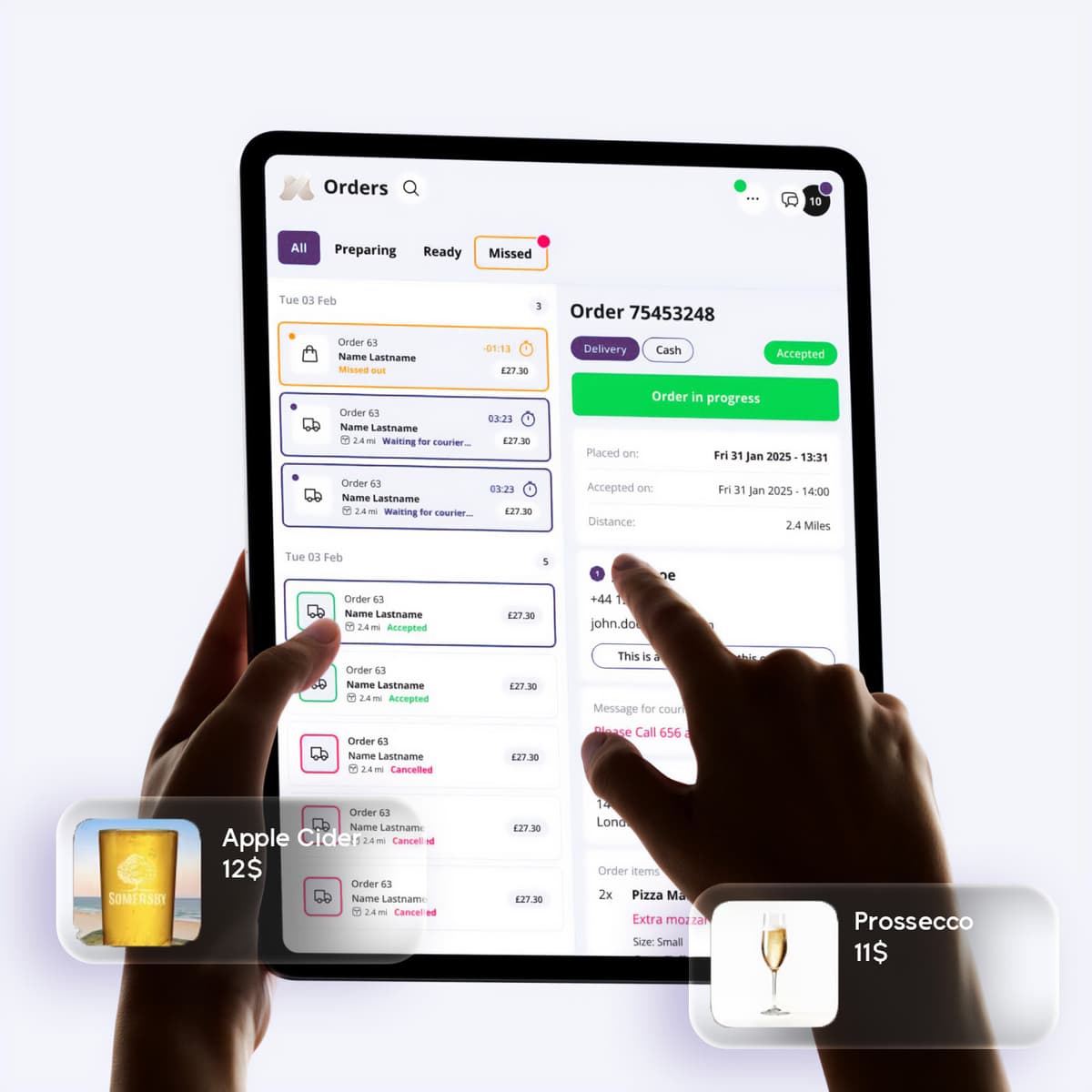 Merchant App Interface